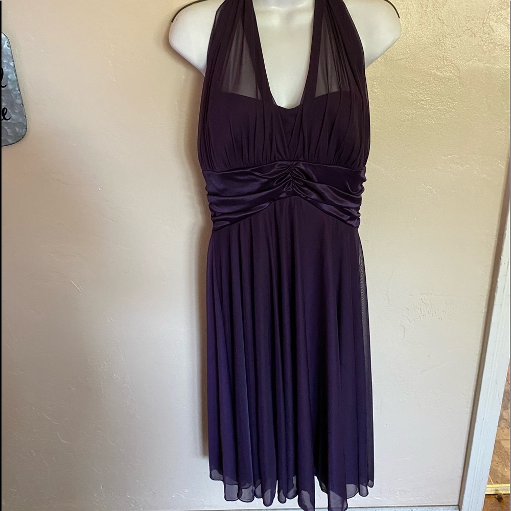 Bridal Dress DB Studios Purple Cocktail Style—L